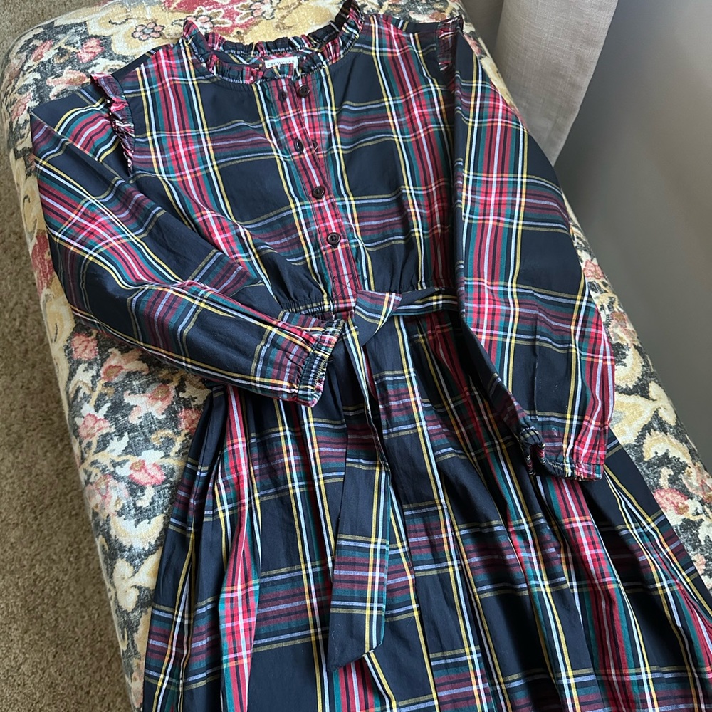 Jcrew crewcuts girls size 10 holiday/Christmas tartan dress